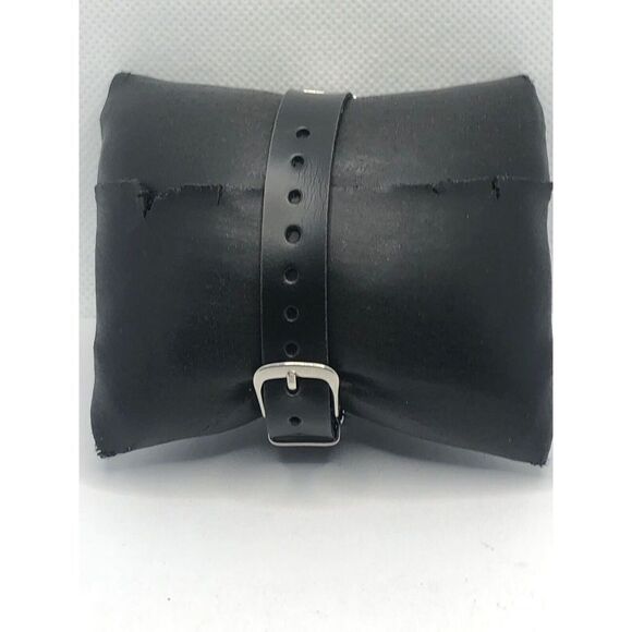 Skagen SKW2582 Women's Black Leather Analog Blue Dial Quartz Wrist Watch OP388 - Picture 4 of 9